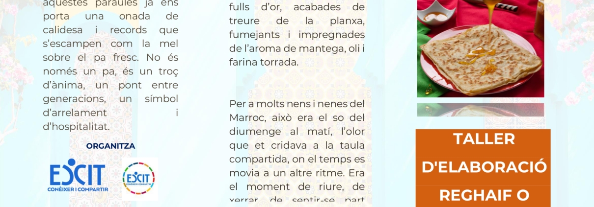 TALLER D'ELABORACIÓ REGHAIF O MELWI